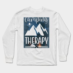 Camping Therapy # camping Long Sleeve T-Shirt
